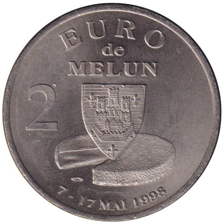 MELUN - 2 euro des villes - 1998 - Etat : SPL MELUN - 2 euro des villes - 1998 - Etat : SPL