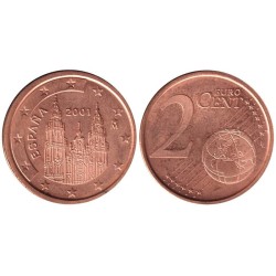 ESPAGNE - 2 cents d'euro - 2001