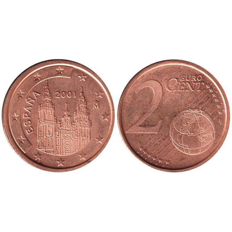 ESPAGNE - 2 cents d'euro - 2001