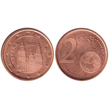 ESPAGNE - 2 cents d'euro - 2001