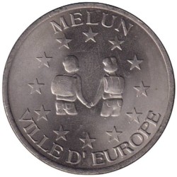 MELUN - 2 euro des villes - 1998 - Etat : SPL