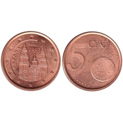 ESPAGNE - 5 cents d'euro - 2003