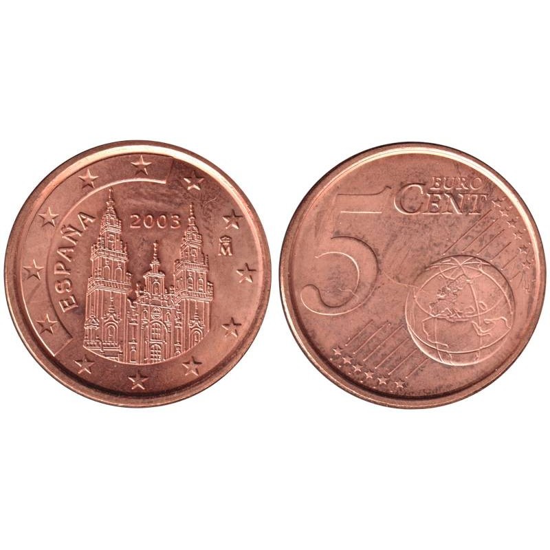 ESPAGNE - 5 cents d'euro - 2003