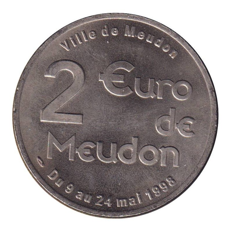MEUDON - 2 euro des villes - 1998 - Etat : SPL