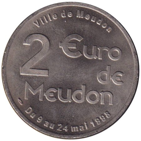 MEUDON - 2 euro des villes - 1998 - Etat : SPL MEUDON - 2 euro des villes - 1998 - Etat : SPL