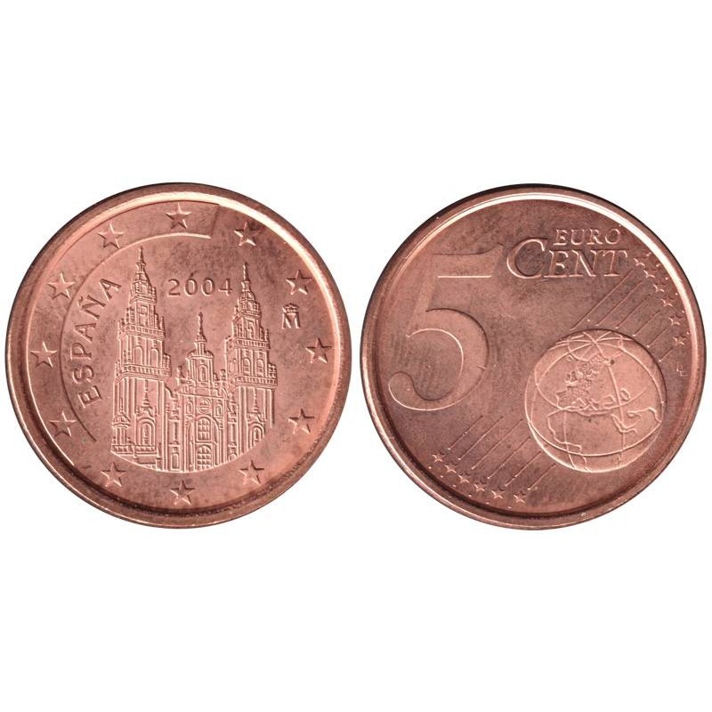 ESPAGNE - 5 cents d'euro - 2004