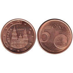 ESPAGNE - 5 cents d'euro - 2005