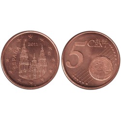 ESPAGNE - 5 cents d'euro - 2011