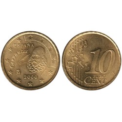 ESPAGNE - 10 cents d'euro - 2000