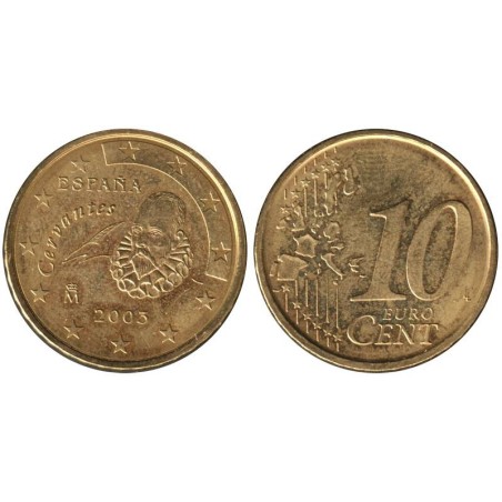 ESPAGNE - 10 cents d'euro - 2003 ESPAGNE - 10 cents d'euro - 2003