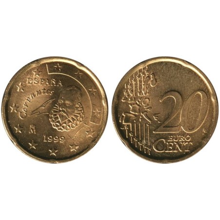 ESPAGNE - 20 cents d'euro - 1999 ESPAGNE - 20 cents d'euro - 1999