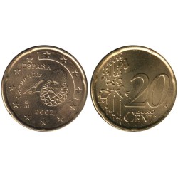 ESPAGNE - 20 cents d'euro - 2002