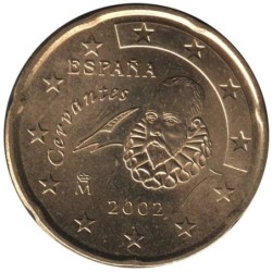 ESPAGNE - 20 cents d'euro - 2002