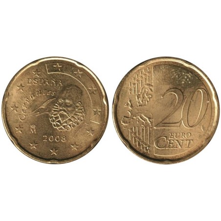 ESPAGNE - 20 cents d'euro - 2008