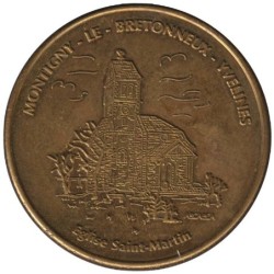 MONTIGNY - 1,5 euro des villes - 1997 - Etat : TTB