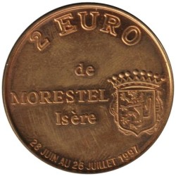 MORESTEL - 2 euro des villes - 1997 - Etat : SUP