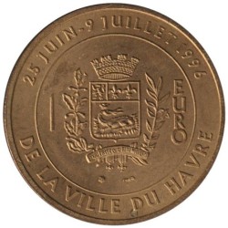 LE HAVRE - 1 euro des villes - 1996 - Etat : SUP