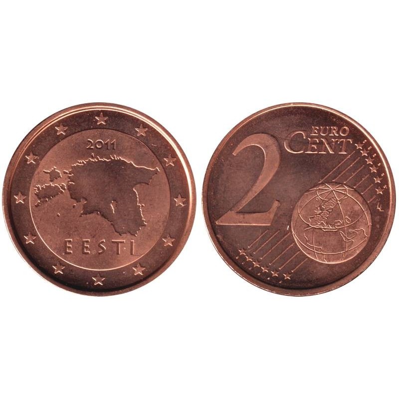 ESTONIE - 2 cents - 2011