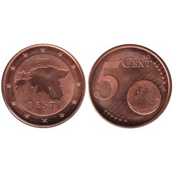 ESTONIE - 5 cents - 2011