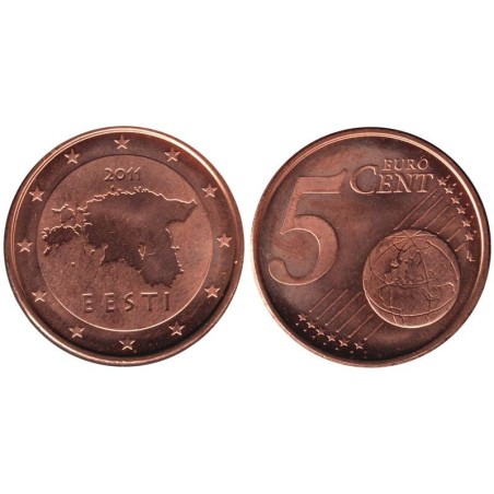 ESTONIE - 5 cents - 2011