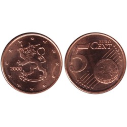 FINLANDE - 5 cents - 2000