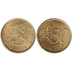 FINLANDE - 50 cents - 2001