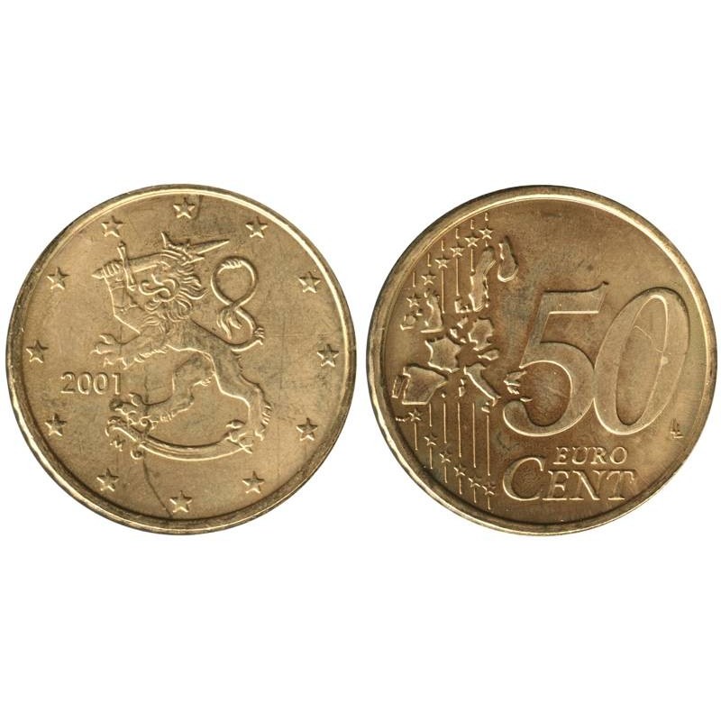 FINLANDE - 50 cents - 2001