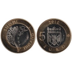 FINLANDE - 5 euros - Province de Finlande du Sud-Ouest - 2010