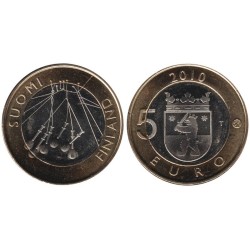 FINLANDE - 5 euros - Province de Satakunta - Site Sammallahdenmäki - 2010