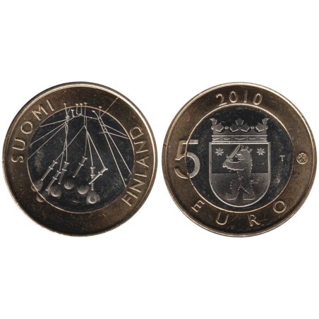 FINLANDE - 5 euros - Province de Satakunta - Site Sammallahdenmäki - 2010