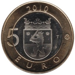 FINLANDE - 5 euros - Province de Satakunta - Site Sammallahdenmäki - 2010