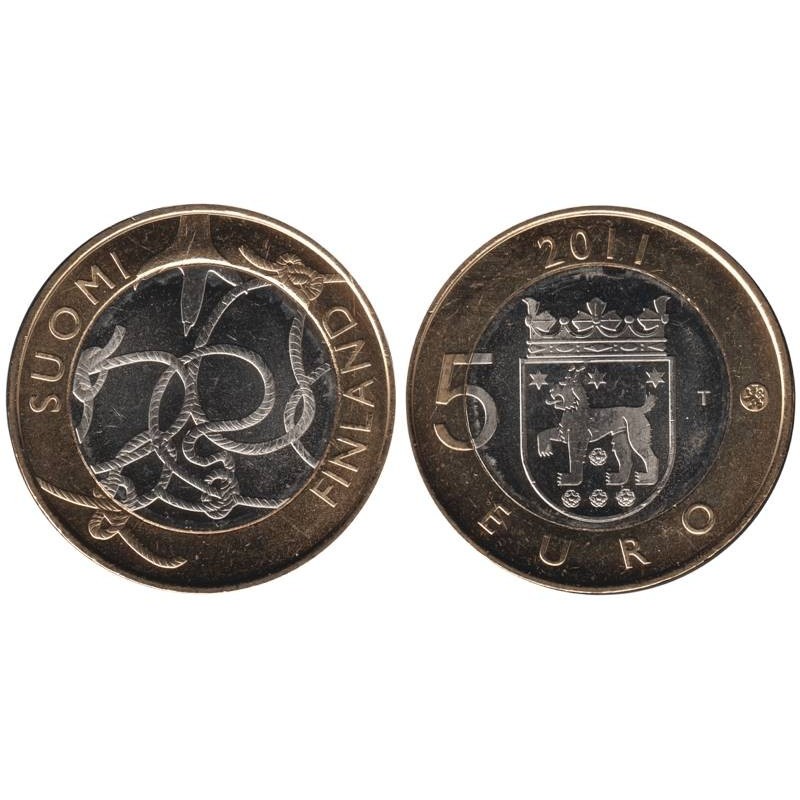 FINLANDE - 5 euros - Province de Tavastia - 2011