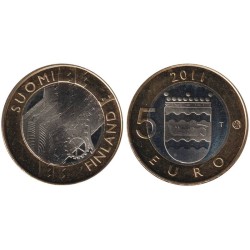 FINLANDE - 5 euros - Province d'Uusimaa - 2011