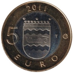 FINLANDE - 5 euros - Province d'Uusimaa - 2011