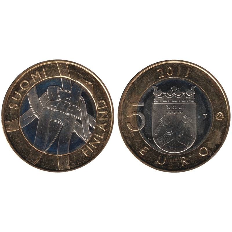 FINLANDE - 5 euros - Province de Carélie - 2011