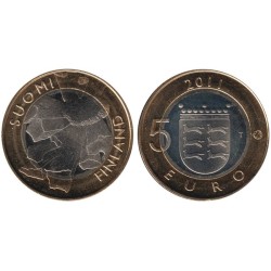FINLANDE - 5 euros - Province de l'Ostrobotnie - 2011