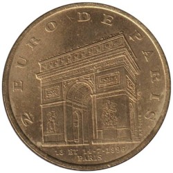 PARIS - 2 euro des villes - 1996 - Etat : SUP