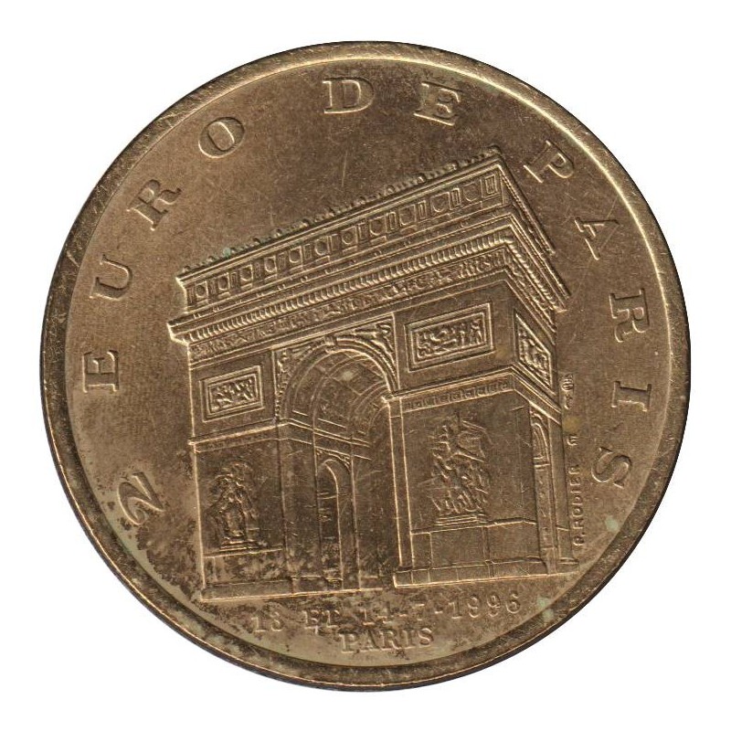 PARIS - 2 euro des villes - 1996 - Etat : SUP