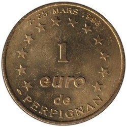 PERPIGNAN - 1 euro des villes - 1998 - Etat : SUP