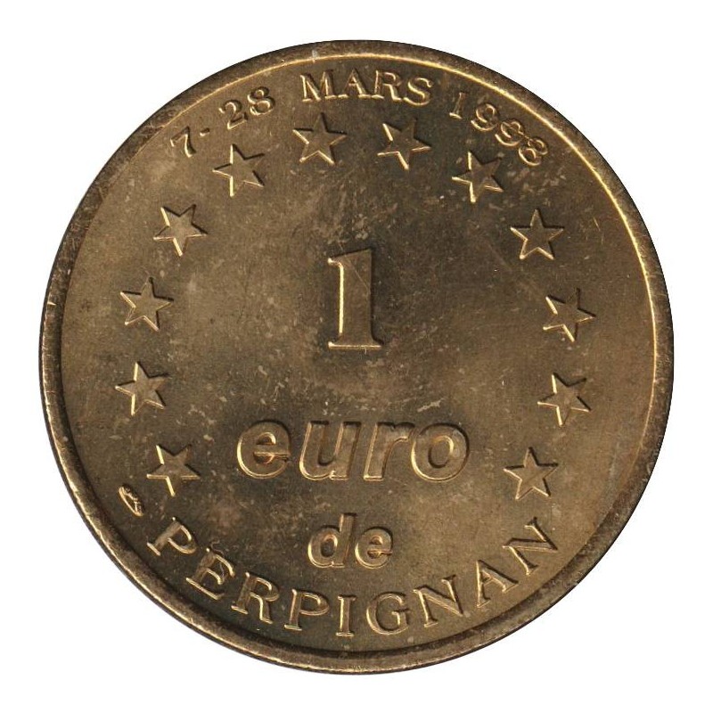 PERPIGNAN - 1 euro des villes - 1998 - Etat : SUP