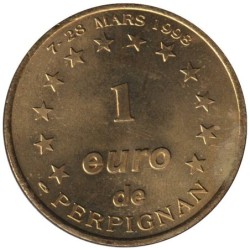 PERPIGNAN - 1 euro des villes - 1998 - Etat : SUP