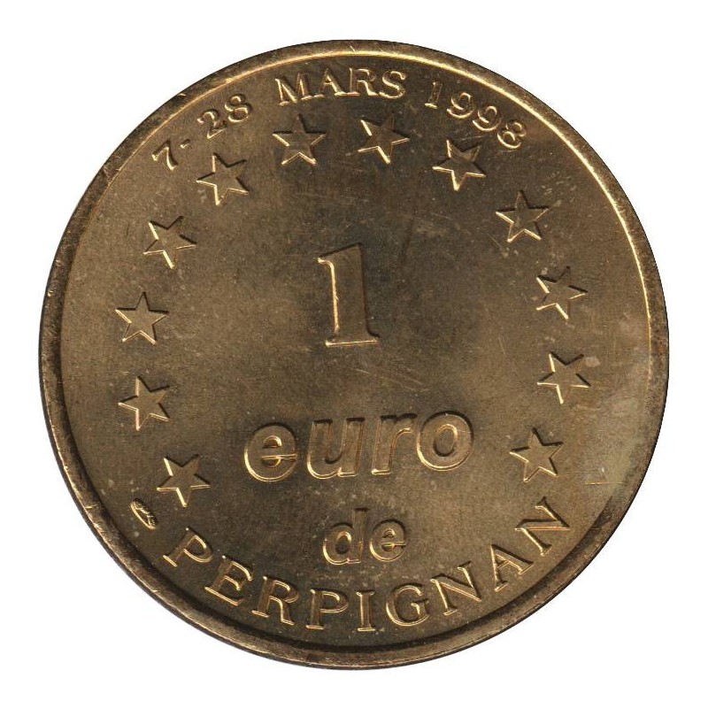 PERPIGNAN - 1 euro des villes - 1998 - Etat : SUP