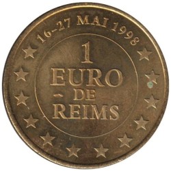 REIMS - 1 euro des villes - 1998 - Etat : SUP