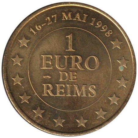 REIMS - 1 euro des villes - 1998 - Etat : SUP REIMS - 1 euro des villes - 1998 - Etat : SUP