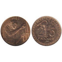 ETATS AFRIQUE OUEST - Numiscover Coins of all Nations - KM9 - 25 francs 1982