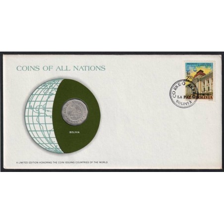 BOLIVIE - Numiscover Coins of all Nations - KM193 - 25 centavos 1972 BOLIVIE - Numiscover Coins of all Nations - KM193 - 25 centavos 1972