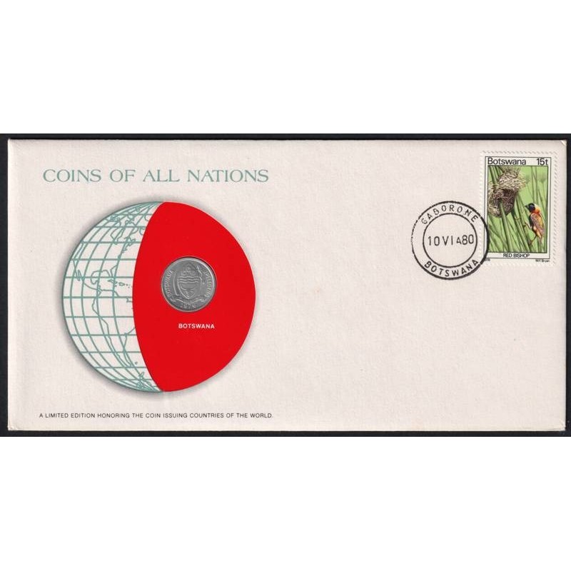 BOTSWANA- Numiscover Coins of all Nations - KM3 - 1 thebe 1976