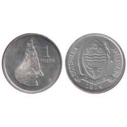 BOTSWANA- Numiscover Coins of all Nations - KM3 - 1 thebe 1976
