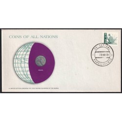 BRESIL - Numiscover Coins of all Nations - KM575.2 - 1 centavo 1969