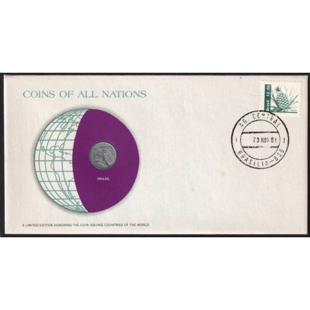 BRESIL - Numiscover Coins of all Nations - KM575.2 - 1 centavo 1969 BRESIL - Numiscover Coins of all Nations - KM575.2 - 1 centavo 1969